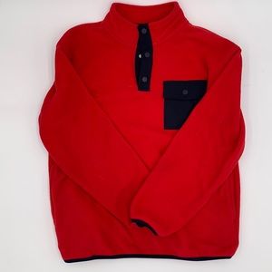 Boys Old Navy size large quarter button pull over